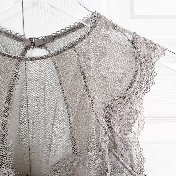 Victoria's Secret Dream Angel High Neck Long Line Lace Lined Demi - Picture 3 of 7